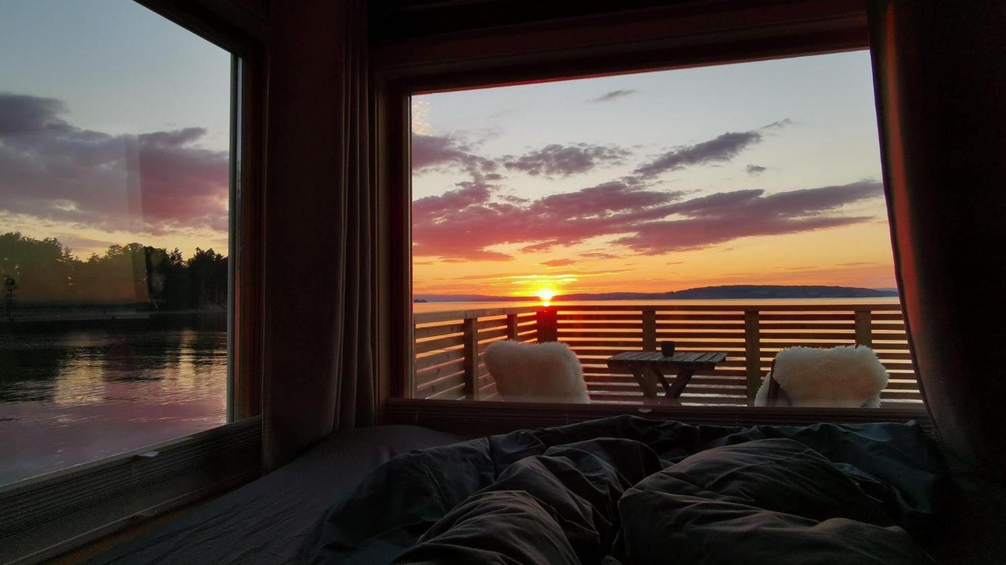 Hotel Idylliske Evjua Ved Mjosa Skreia Esterno foto