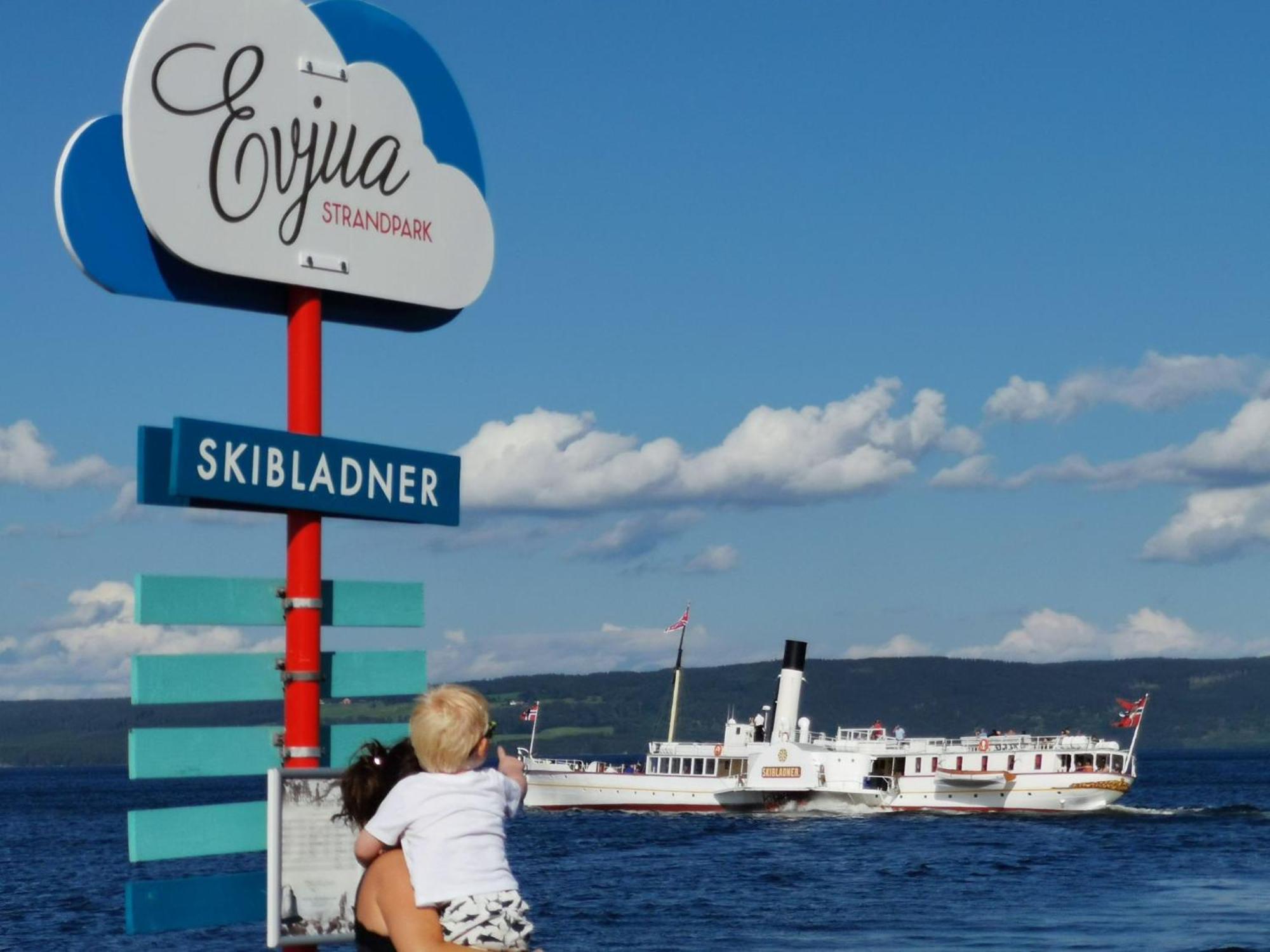 Hotel Idylliske Evjua Ved Mjosa Skreia Esterno foto