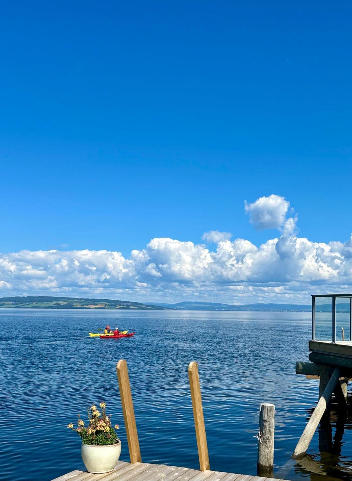Hotel Idylliske Evjua Ved Mjosa Skreia Esterno foto