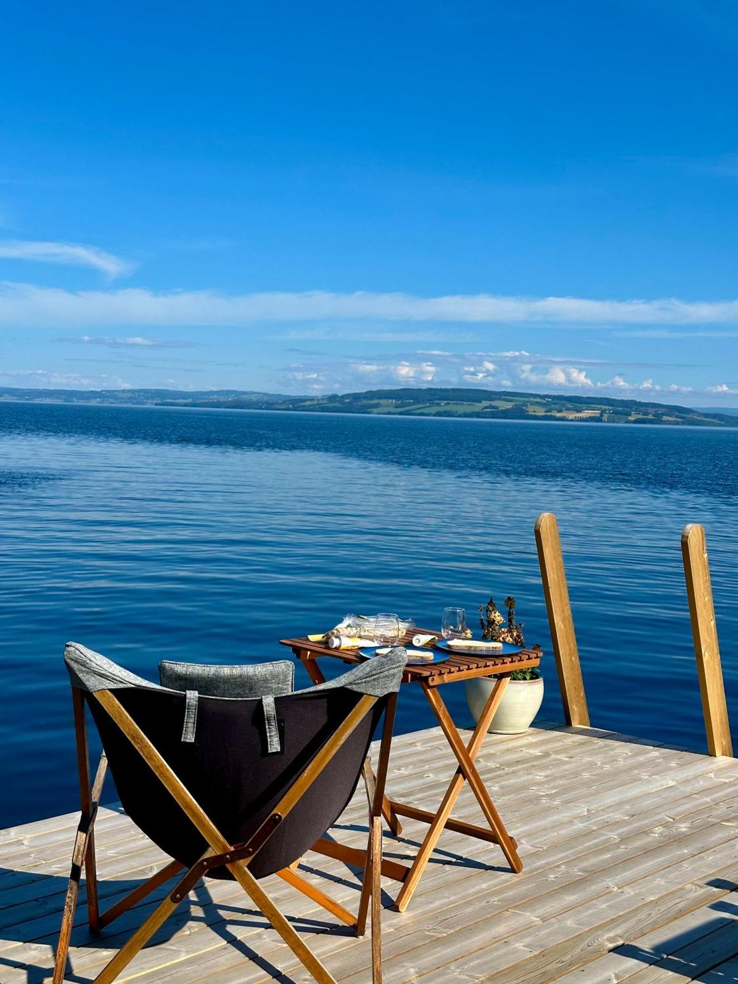 Hotel Idylliske Evjua Ved Mjosa Skreia Esterno foto